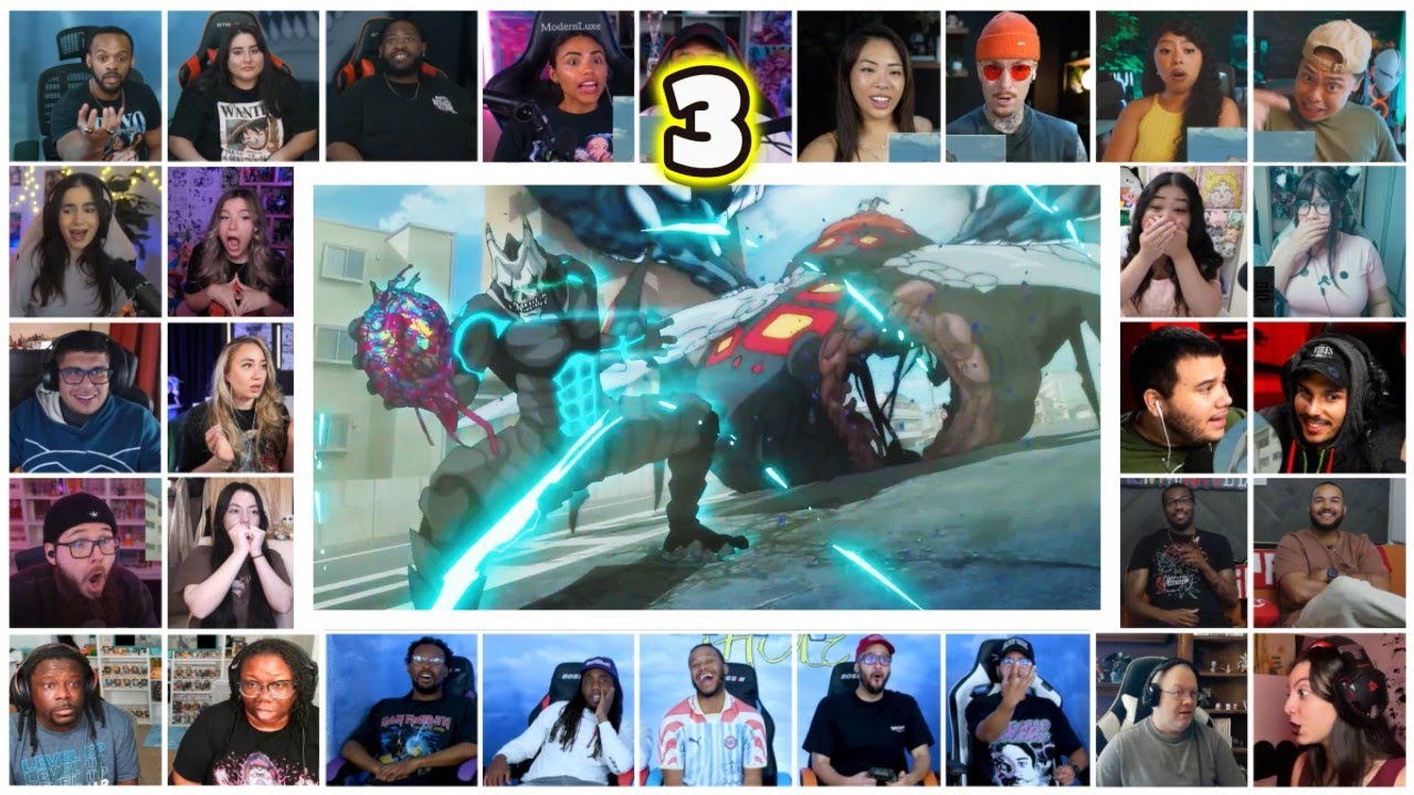 KAIJU No. 8 | SEASON 2 EPISODE 3 | MEGA REACTION MASHUP | 怪獣8号