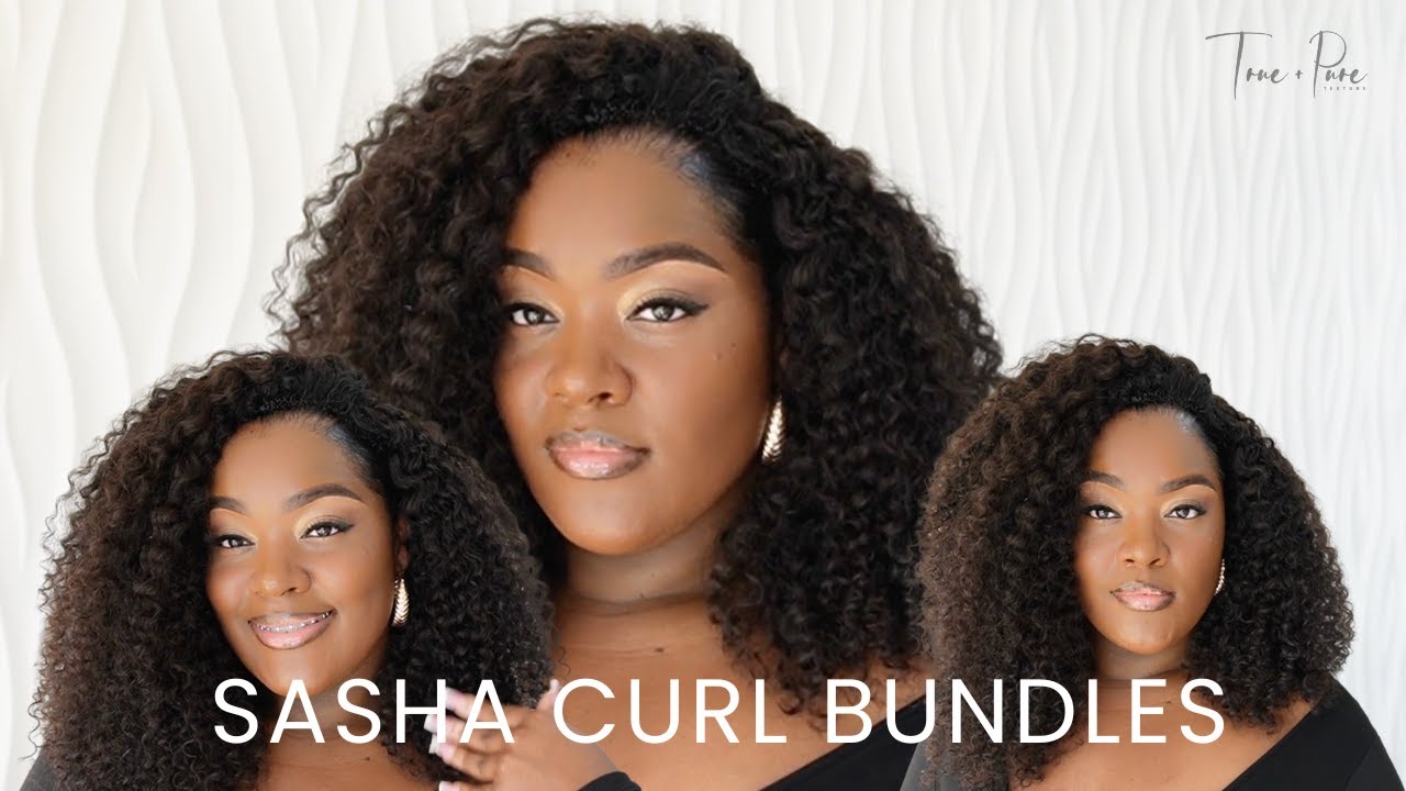 Sasha Curl...Flawless install. Texture done right.  Curly Hair Extensions by True + Pure Texture