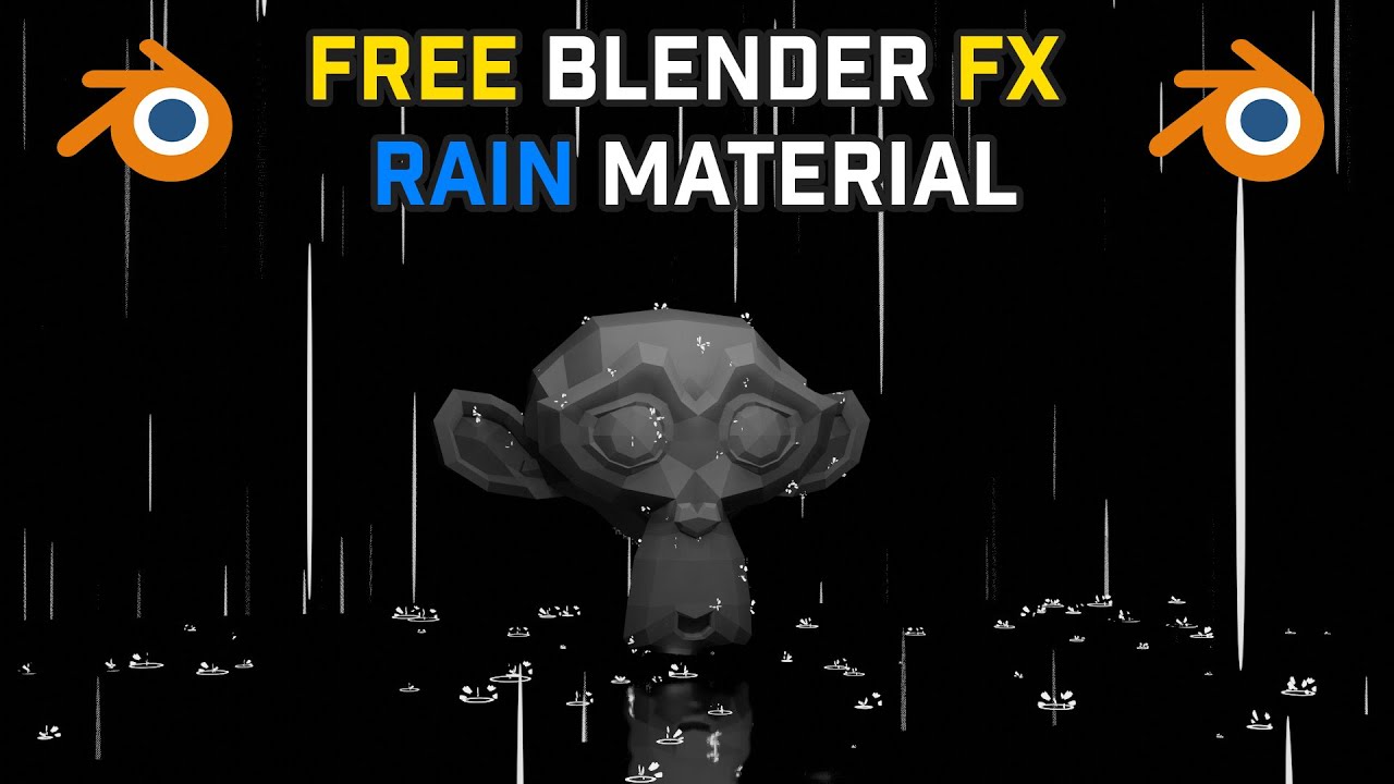 Blender Rain Material |FREE