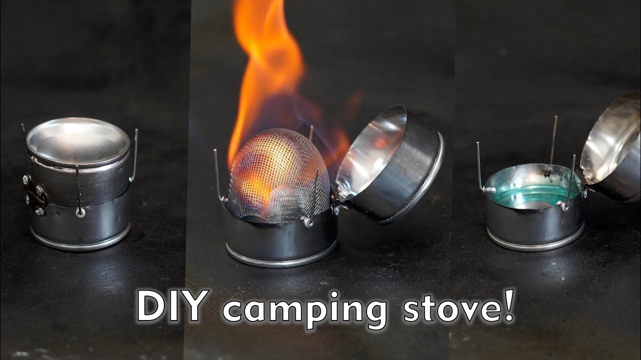 POWERFUL DIY camping stove from scrap metal!(mini alcohol burner)