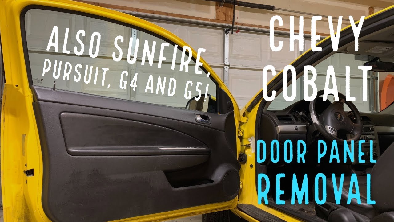 Chevy Cobalt Door Panel Removal!!! Also Sunfire, Pursuit, G4 and G5