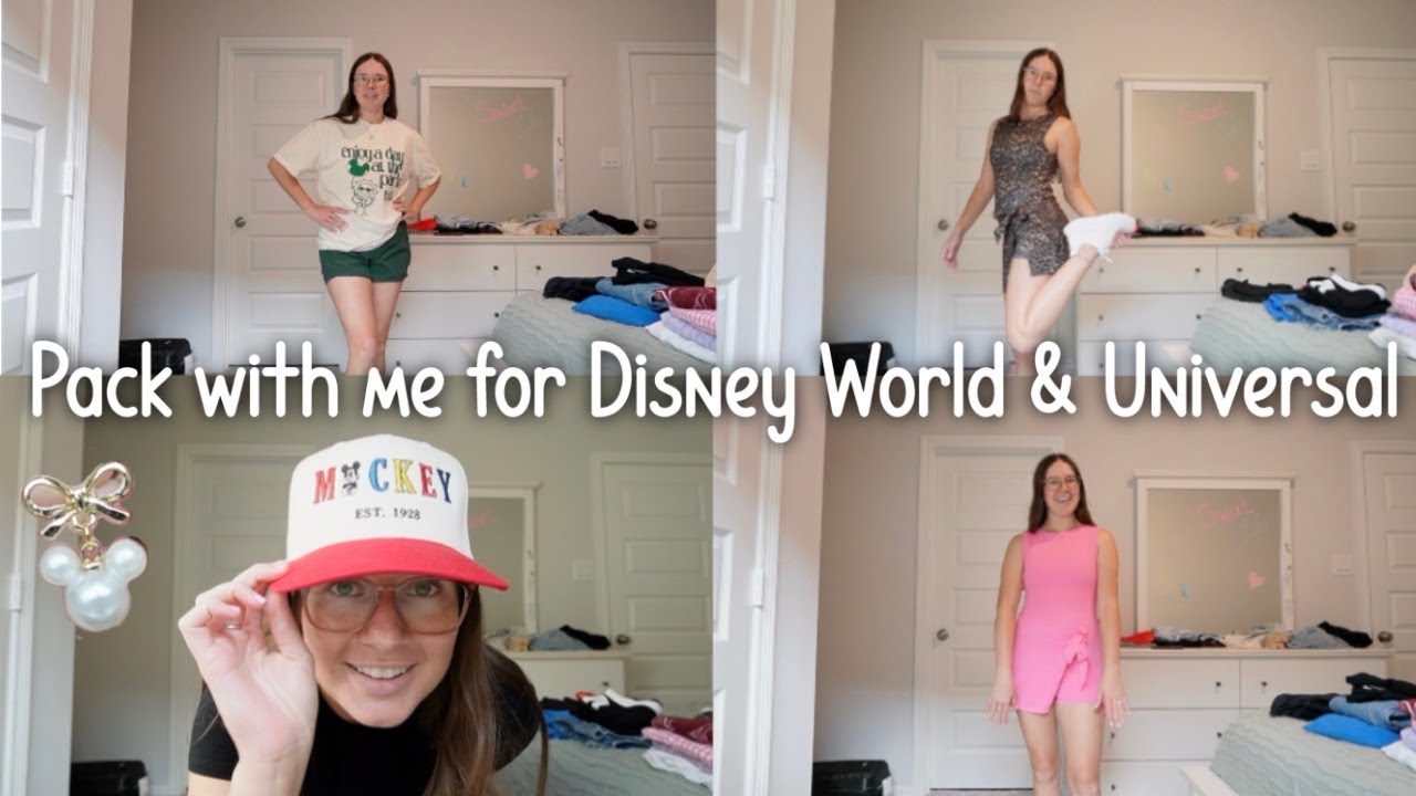 Pack with me for Disney World and Universal