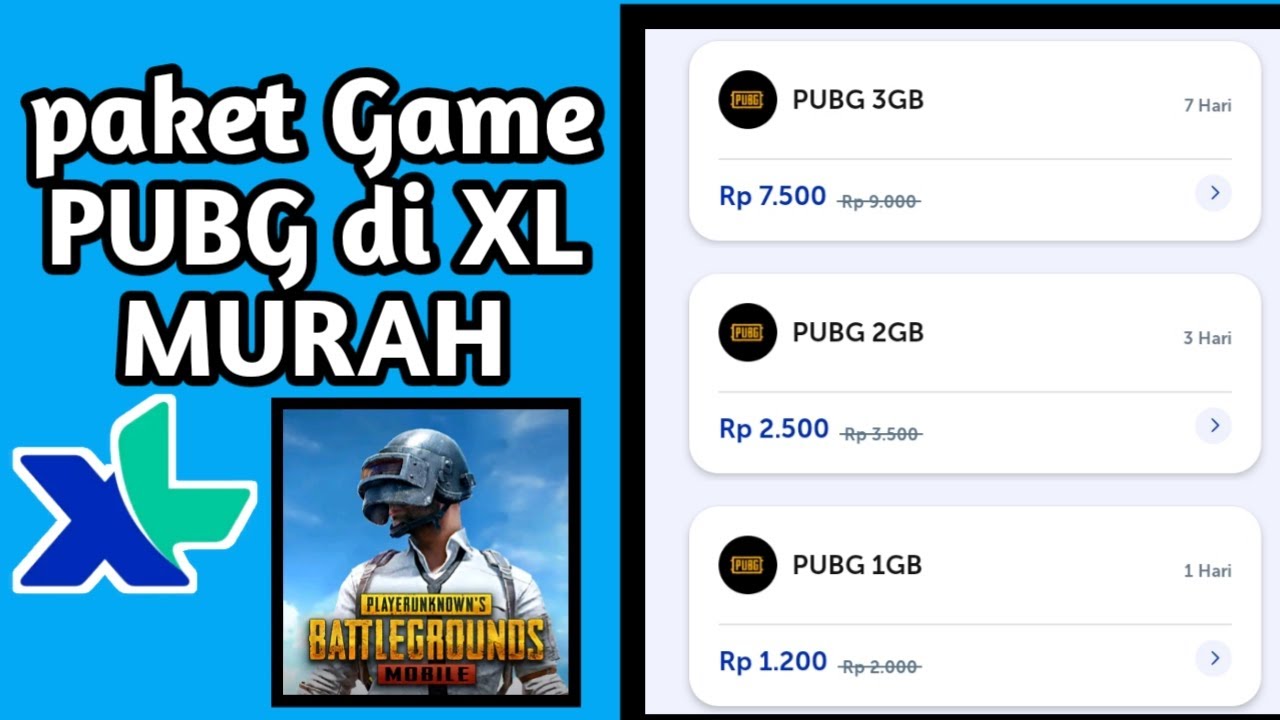Cara Membeli Paket Game PUBG Murah Di XL