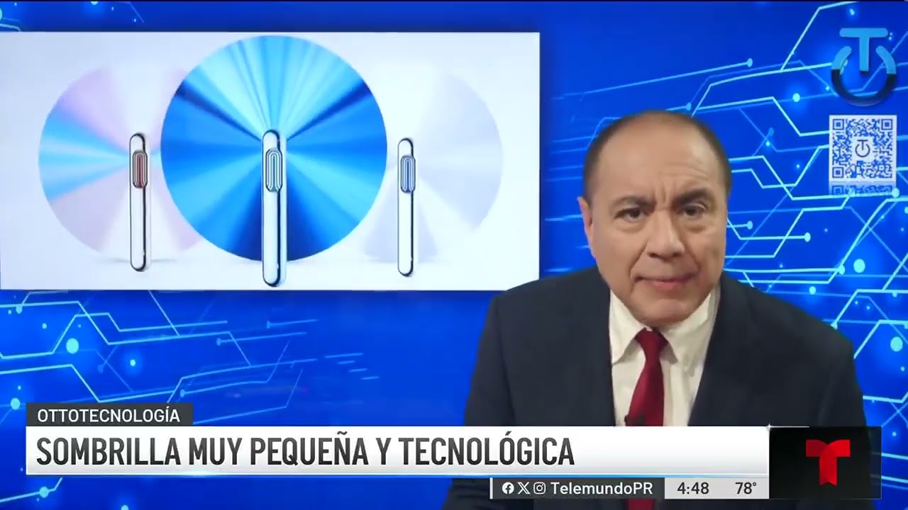 La sombrilla origami: se pliega, se ilumina y se conecta