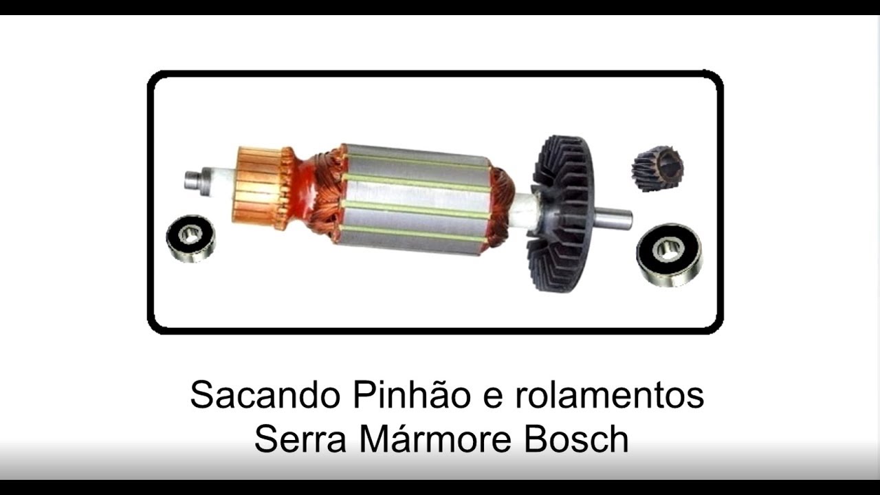 Como Sacar pinhão da Serra Mármore Bosch -ORebobinador-