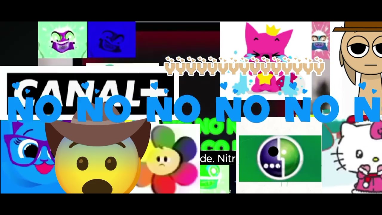 Duolingo Kill Screen with 2 Mascots, Canal+, Milo, Tunner, Clint, Sophie, Megafon and Hello Kitty