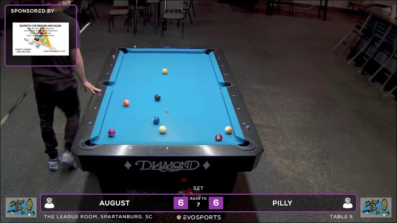 AUGUST vs PILLY - THE LEAGUE ROOM - TABLE 5 | EvoSports