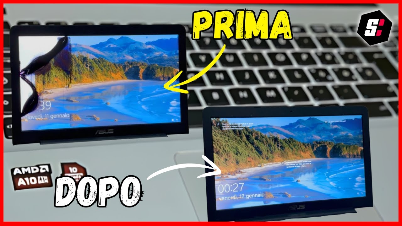 SOSTITUZIONE DISPLAY PC PORTATILE ASUS COMPUTER