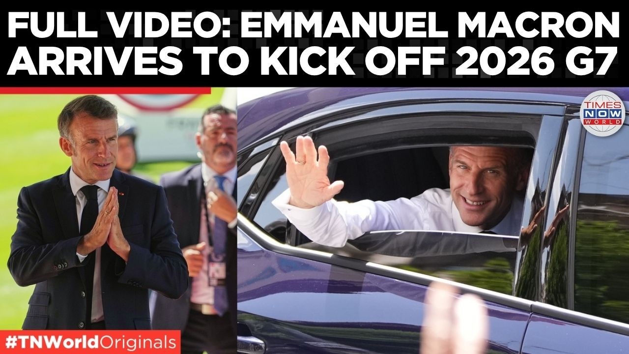 G7 SUMMIT KICKS OFF: Emmanuel Macron Arrives in &Eacute;vian-les-Bains To Welcome World Leaders