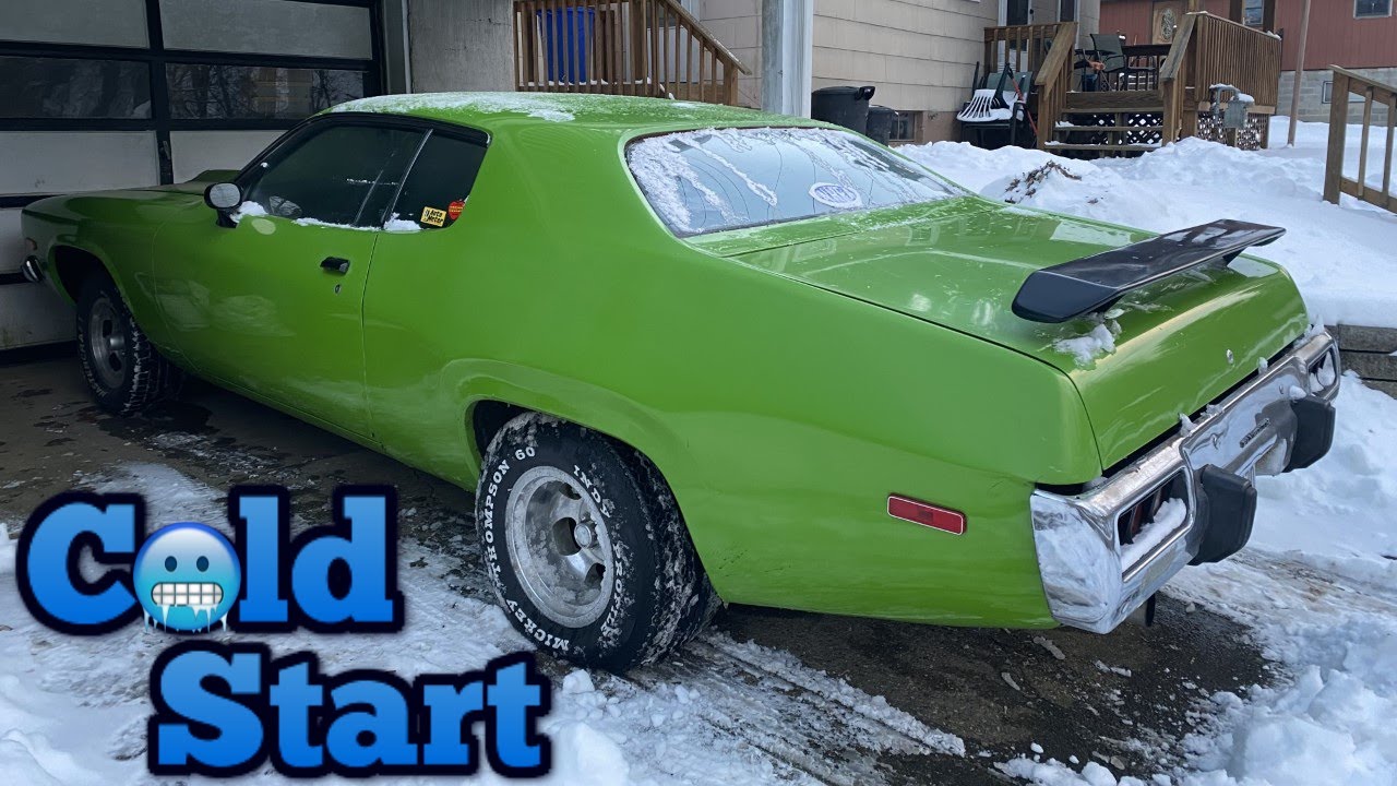 Classic Muscle Car Cold Start - 1973 Plymouth Satellite / Roadrunner
