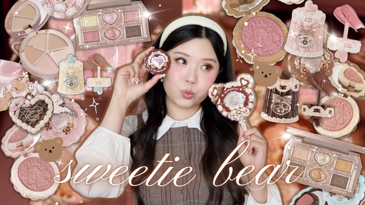 FLOWER KNOWS SWEETIE BEAR 🧸 полный обзор коллекции, свотчи + сравнения!