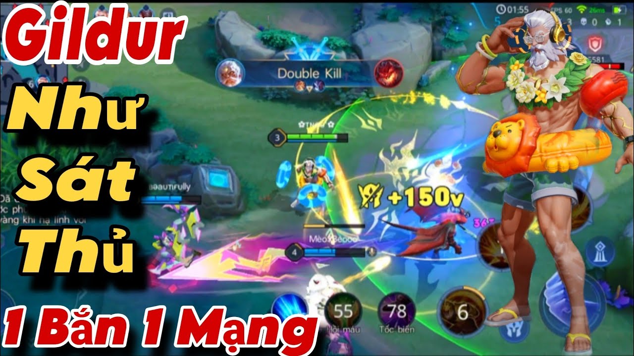 Gildur Full Ph&eacute;p Gần 30 Ph&uacute;t Đi Đơn Tr&ecirc;n Rank Top Gildur Combo Một Chưởng Một Mạng