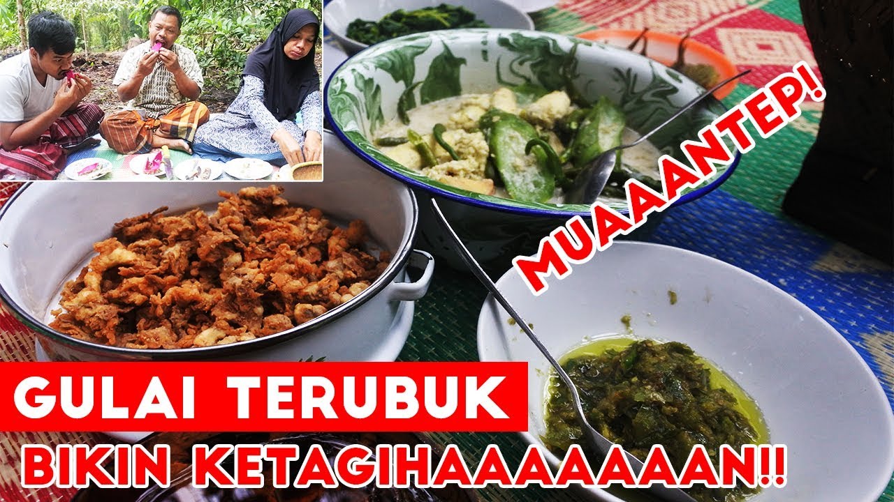 Gulai Turubuk + Jamur Crispy + Ikan Peda + Sambel Ijo MUANTEP!!!