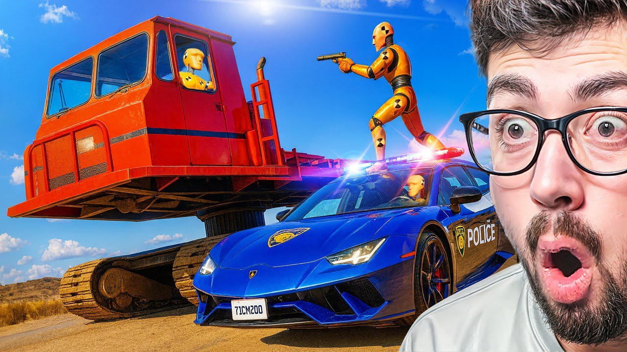 ACCIDENTES EN PERSECUCIONES POLICIALES 😱 | BeamNG Drive