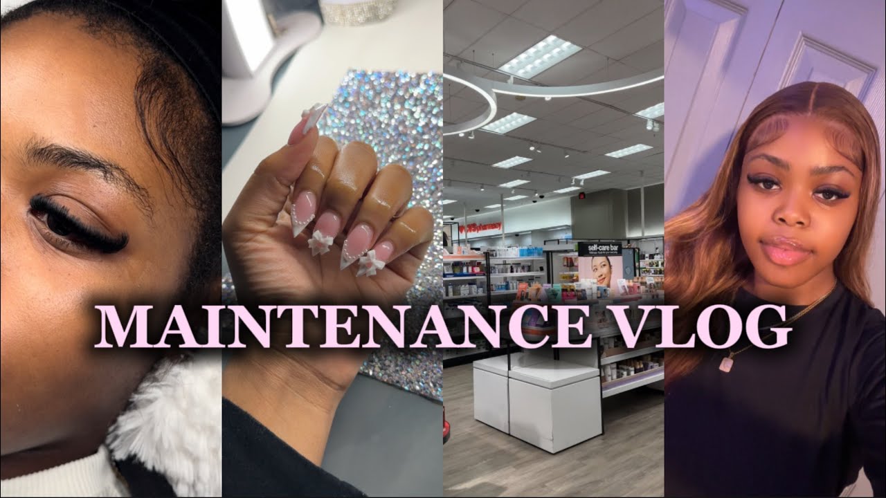 MAINTENANCE VLOG ✰: Hair, nails, lashes + etc! || Jayna B