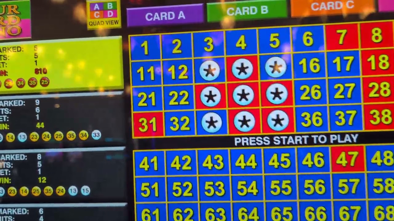 Four card keno for the win! 🎉
