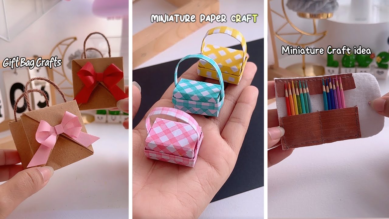 DIY easy paper craft when you’re bored || School Supplies || how to make || miniature craft #diy