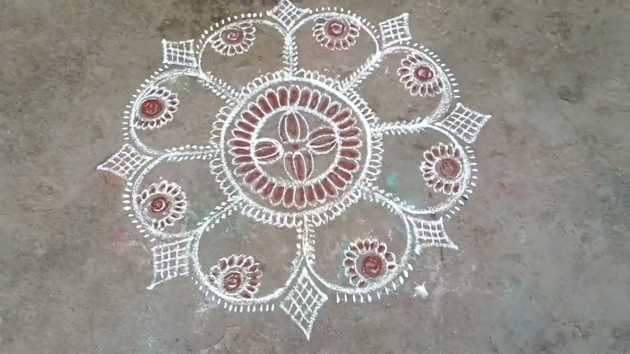 # My colour full rangoli kolam collection #