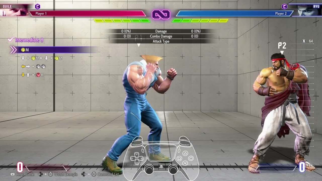 SF6 Guile Combo Trial Intermediate 8 Step-By-Step #sf6 #streetfighter6