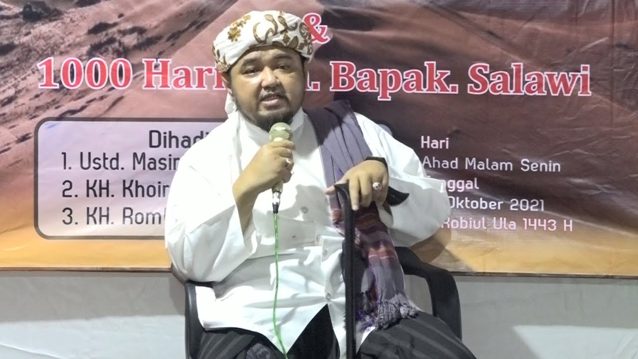 KH  MOH. ROMLI FAKHRI  DALAM RANGKA MAULID NABI MUHAMMAD & 1000 HARI WAFATNYA ALM. BPK. SALAWI