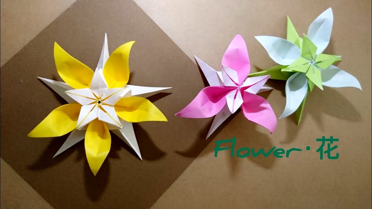Origami Star Flower/3, 4, 5-petal Flower 折纸星之花