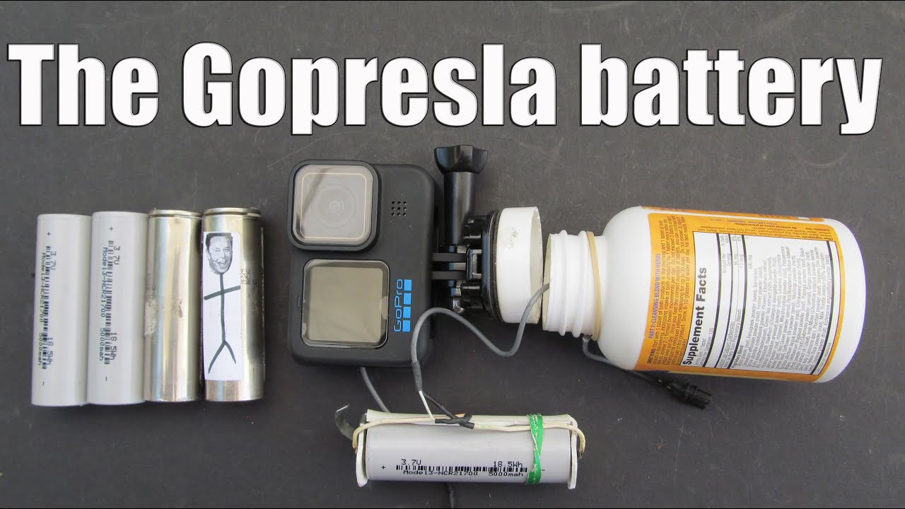 DIY: Make GoPro Hero 10 external battery using Tesla 2170 cells