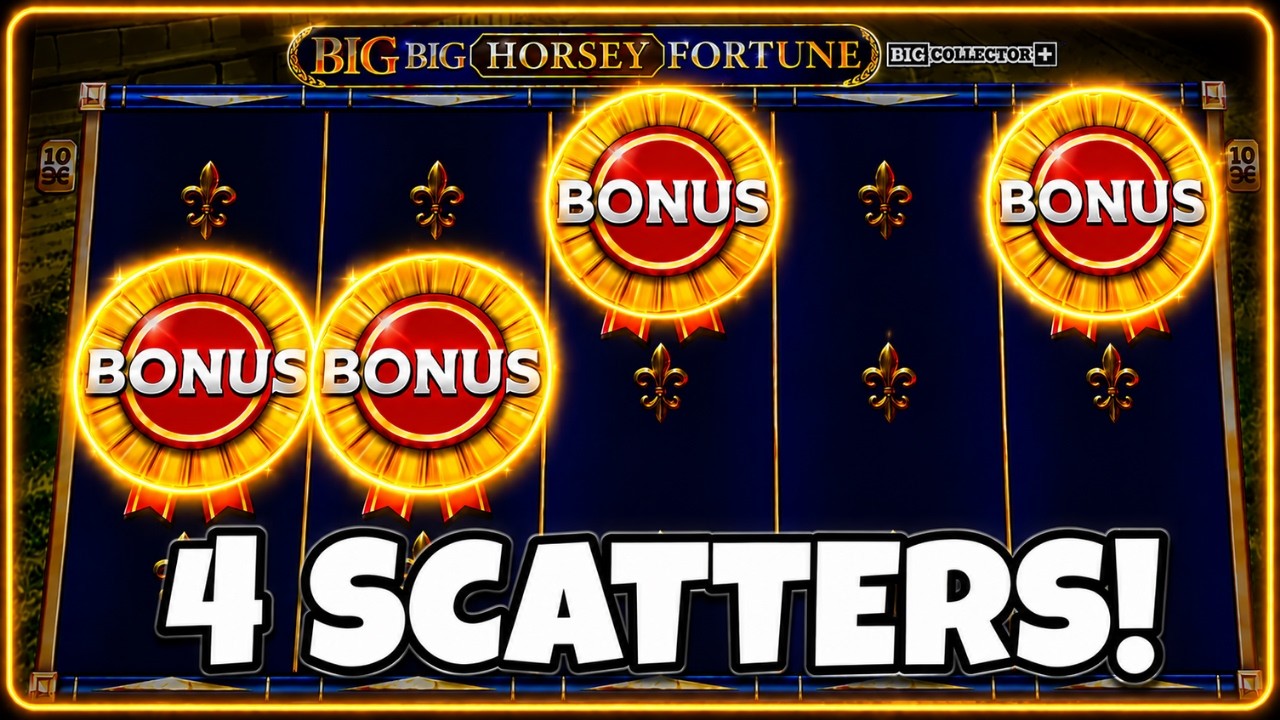 RARE 4 SCATTER Land On Big Big Horsey Fortune! 🤯 