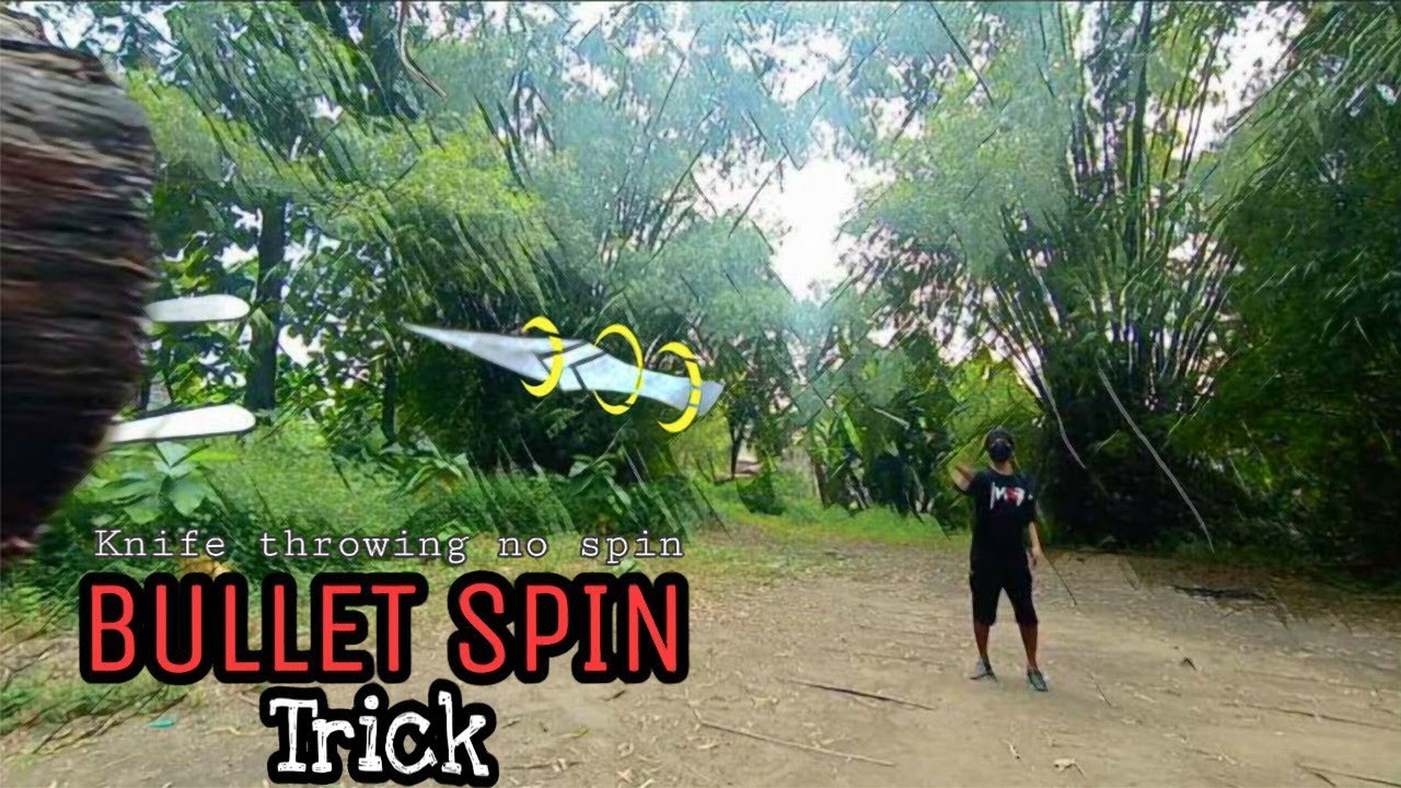NO SPIN Knife throwing | Bullet spin trick | SCALE ARROW satin polish