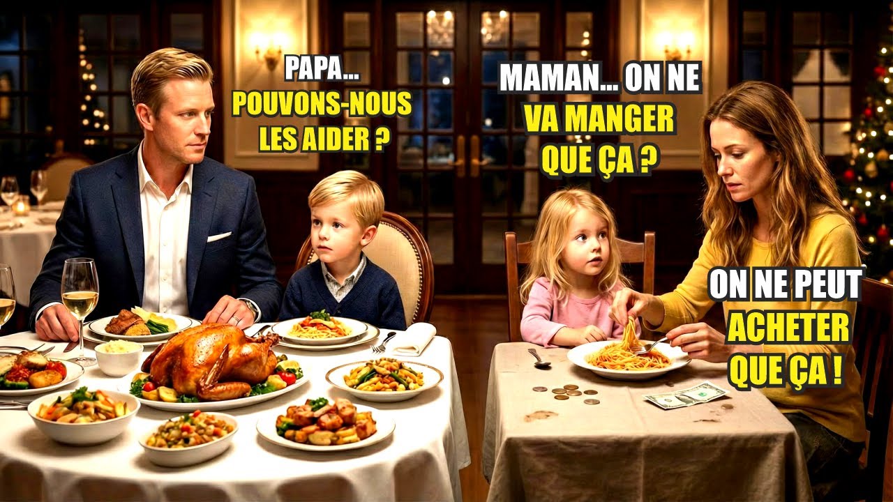 UN MILLIARDAIRE DÎNE AVEC SON FILS MAIS À NOËL UNE MÈRE PAUVRE LUI FAIT CHANGER DE VIE