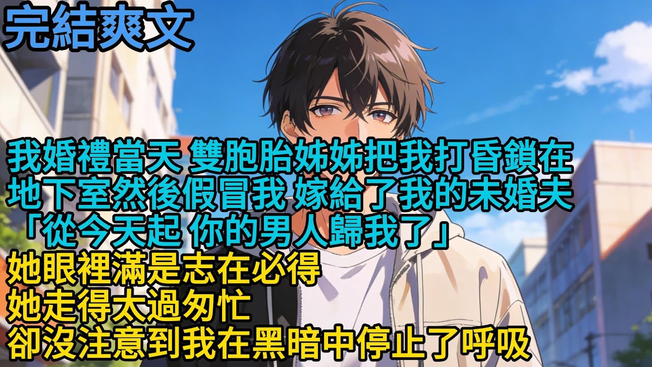 我婚禮當天，雙胞胎姊姊把我打昏鎖在地下室。然後假冒我，嫁給了我的未婚夫。「從今天起，你的男人歸我了」她眼裡滿是志在必得。她走得太過匆忙，卻沒注意到我在黑暗中停止了呼吸#重生 #爽文 #小说 #完結文