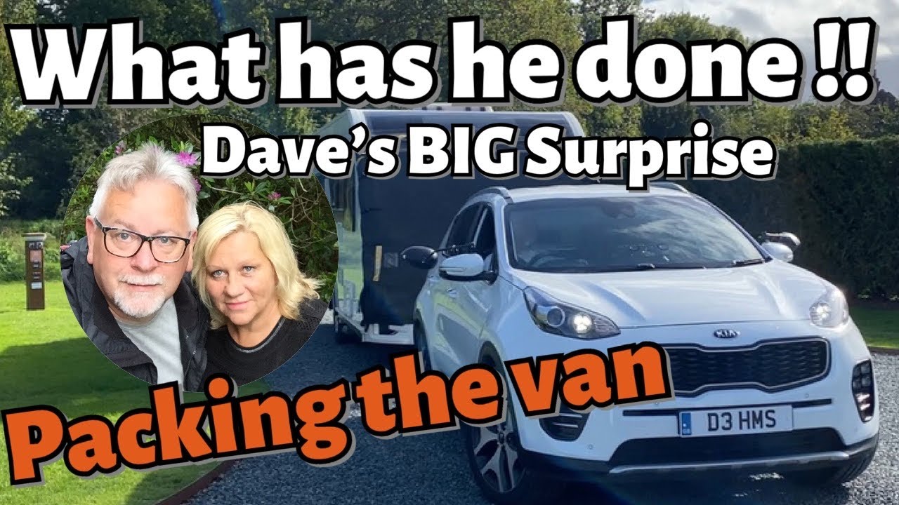 What has he gone and done? Dave's BIG Surprise, getting the van ready, plus blown fuse problem!!!