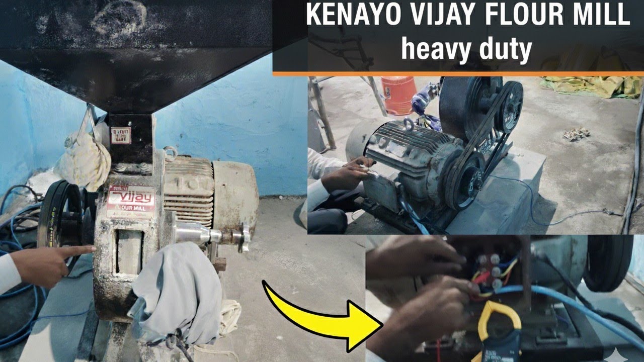 Flour mill aata chakki repairing || KENAYO VIJAY FLOUR MILL heavy duty  || 16” FLOUR MILL  40