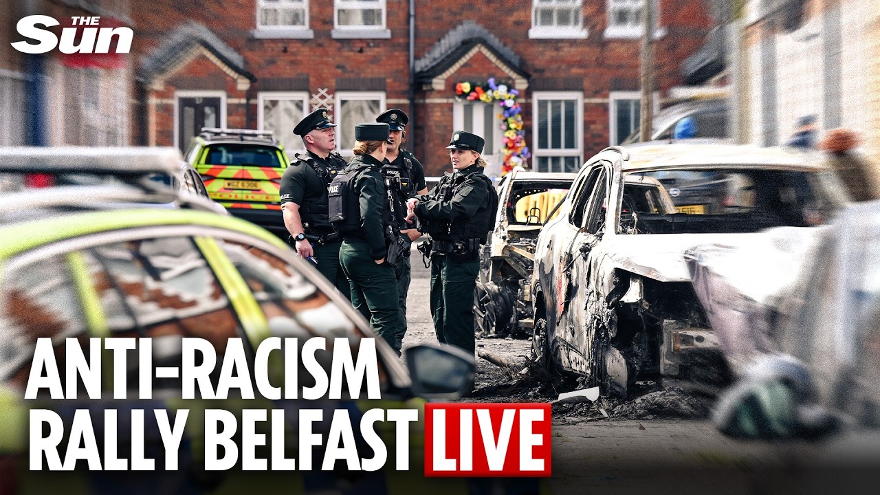 LIVE: Belfast holds anti-racism rally after days of anti-immigration violence