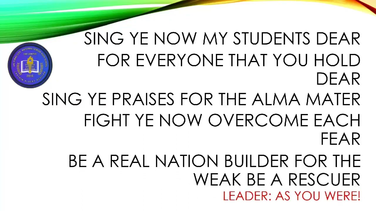 School Hymnn | LPCNSHS - CAA CAMPUS