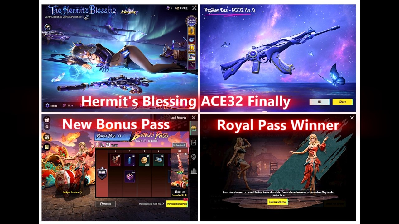 Hermit's Blessing ACE 32 and New Bonus Pass.......