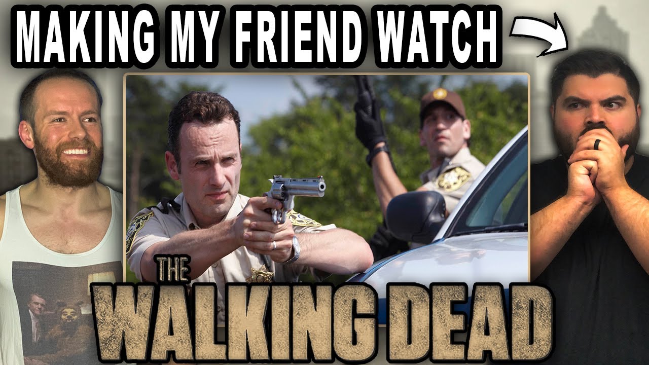 Making My Friend Watch The Walking Dead Episode 1 - Days Gone Bye | REACTION