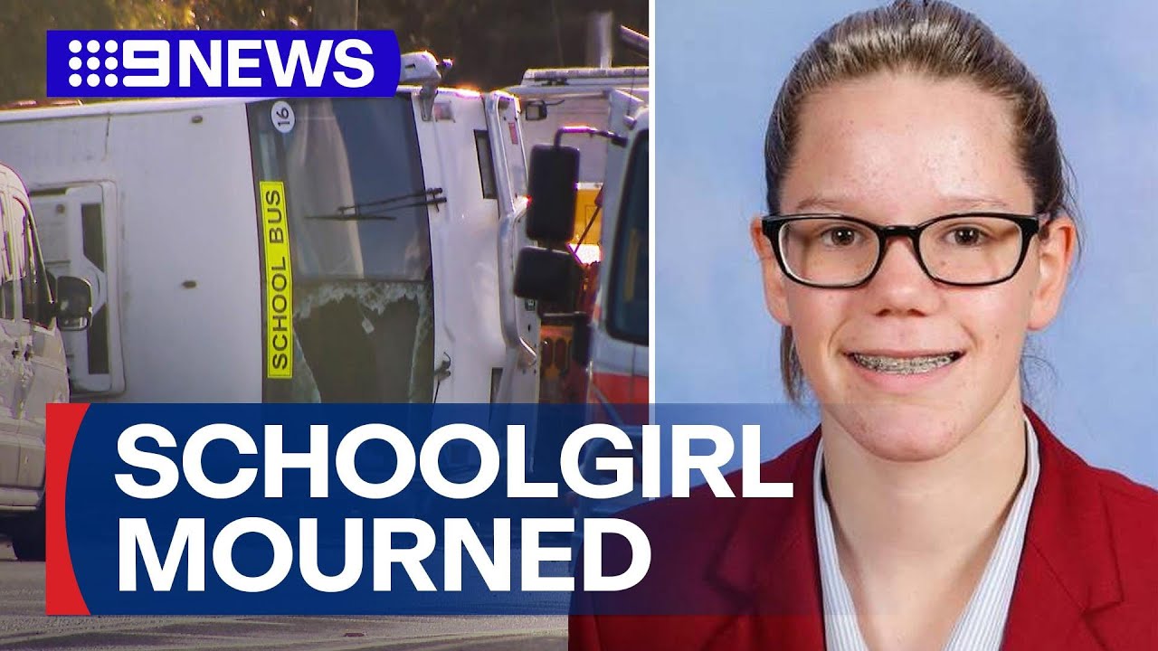 Schoolgirl mourned after being killed in a bus crash in Victoria | 9 News Australia