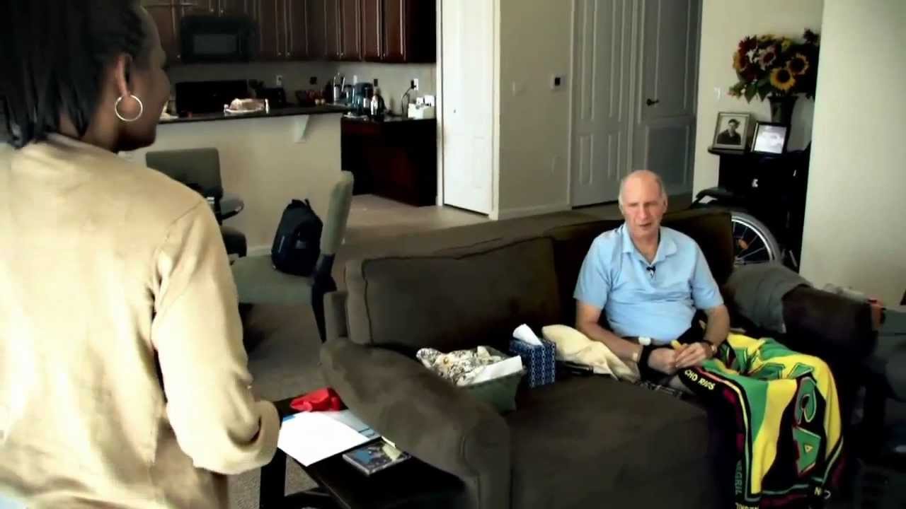 Multiple Sclerosis (MS) Patient Receives Personal Care at Home