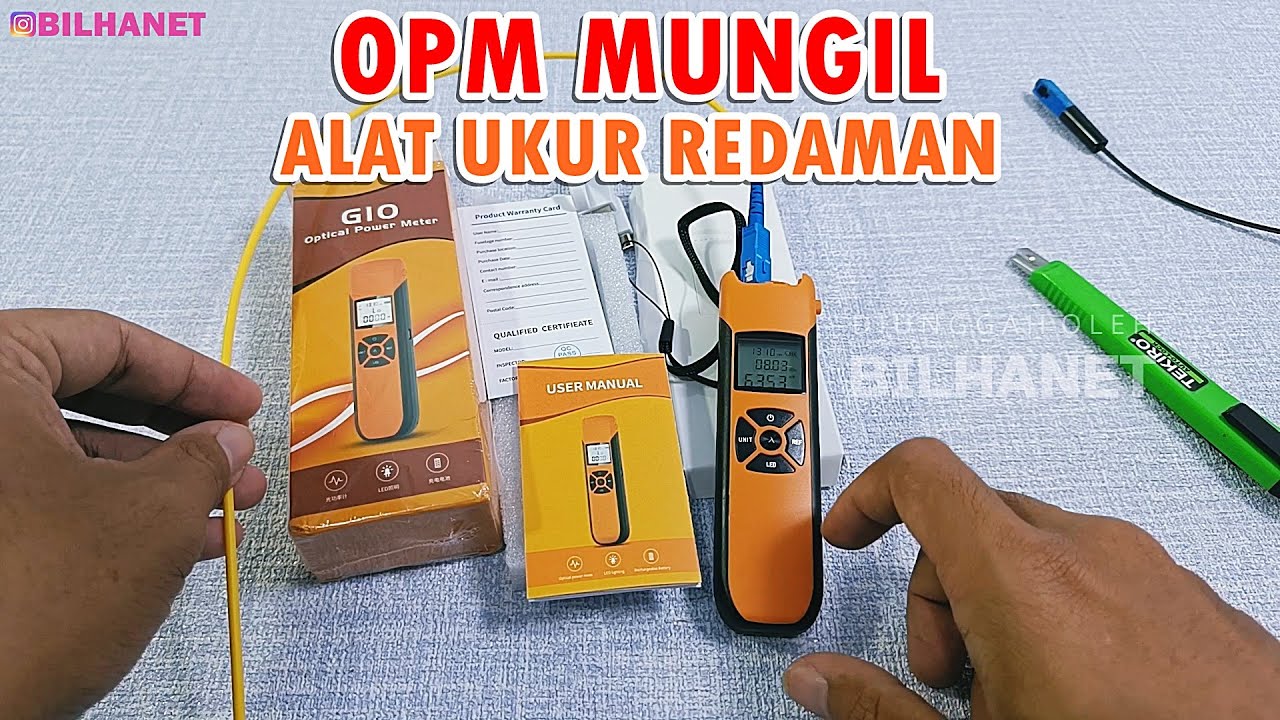 Mini Optical Power Meter (OPM) G10, Pengukur Daya Optik G1000 G1010 G1050 Kecil Mungil