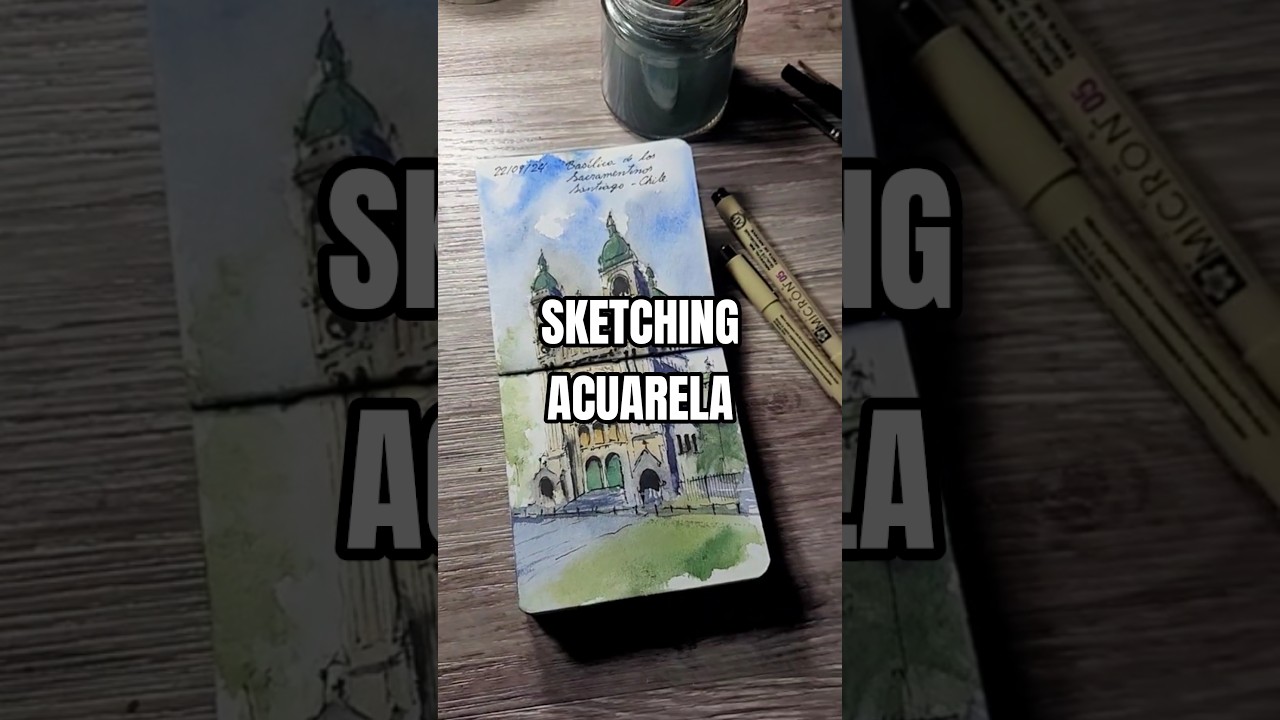 SKETCHING ACUARELA Iglesia 