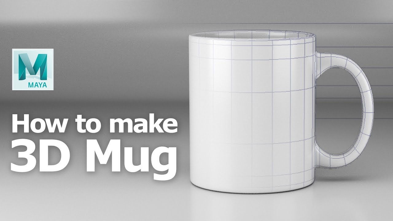 How to make mug in Maya - Part 1 - 3D Modeling Tutorial for Beginners