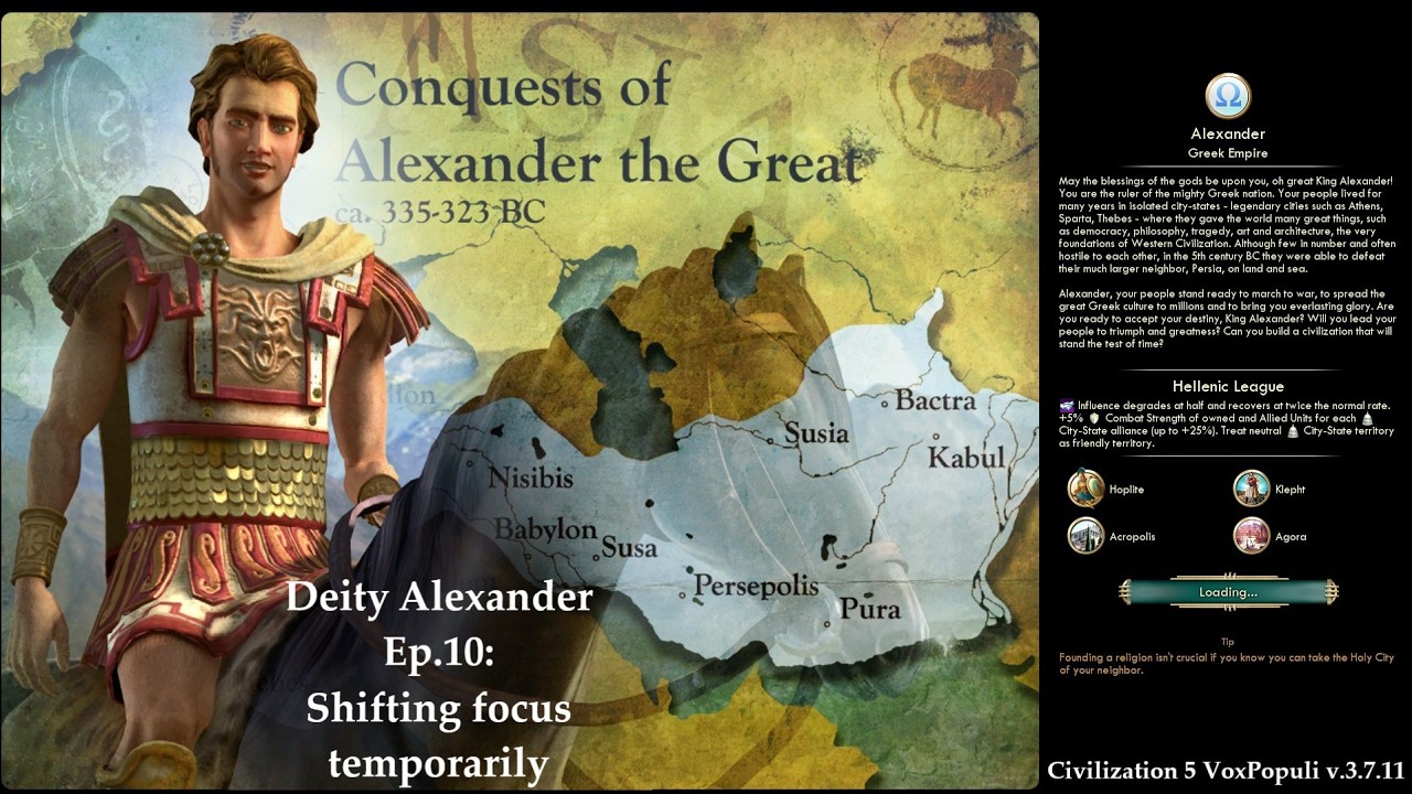 Civ 5 Vox Populi: Deity Alexander - Ep.10: Shifting focus temporarily