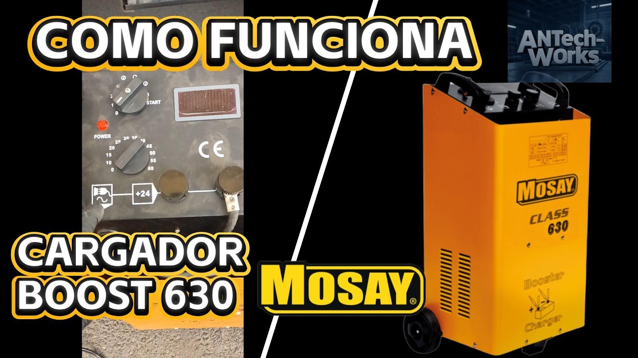 Funcionamiento del Cargador Boost Start 630 MOSAY 🔥#mosay #charger #tools #bateria #tips