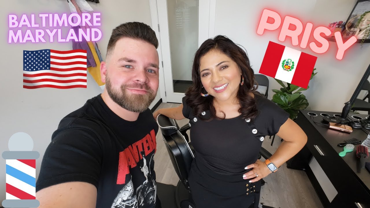 💈 Haircut, Beard Trim, & More by ‘Prisy’ in Baltimore, Maryland 🇺🇸 ASMR UNEDITED