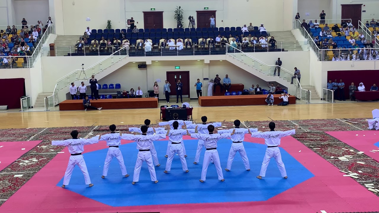 Kukkiwon demo Team at The Korean Ambassador’s Taekwondo Championship (Doha - Qatar)  16/11/2019.