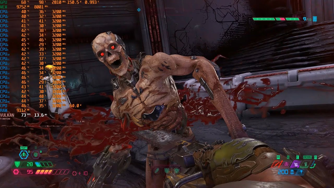 Doom Eternal (RT) / RTX 3060 / 4K DLSS QUALITY / XEON E5 2666 V3