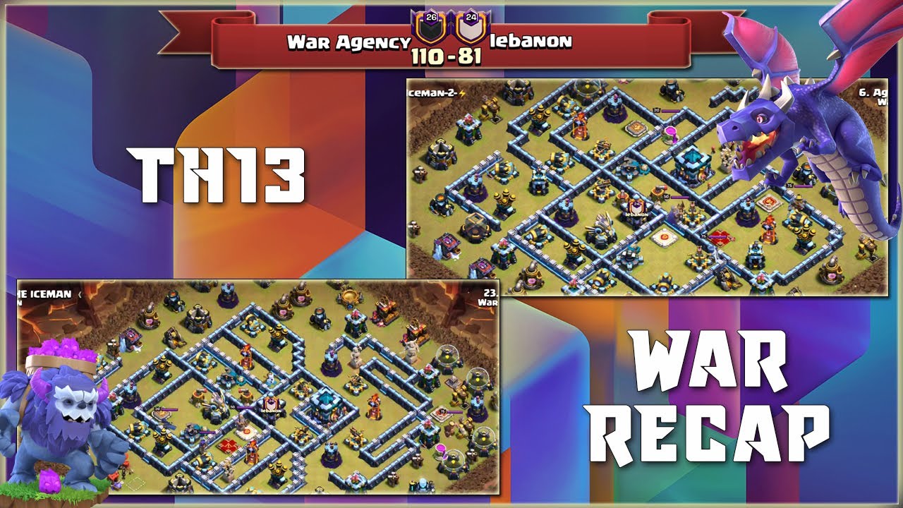 WAR AGENCY vs. lebanon (Tag: #2990YVCP) | TH13 War Recap #108 | COC 2020 |