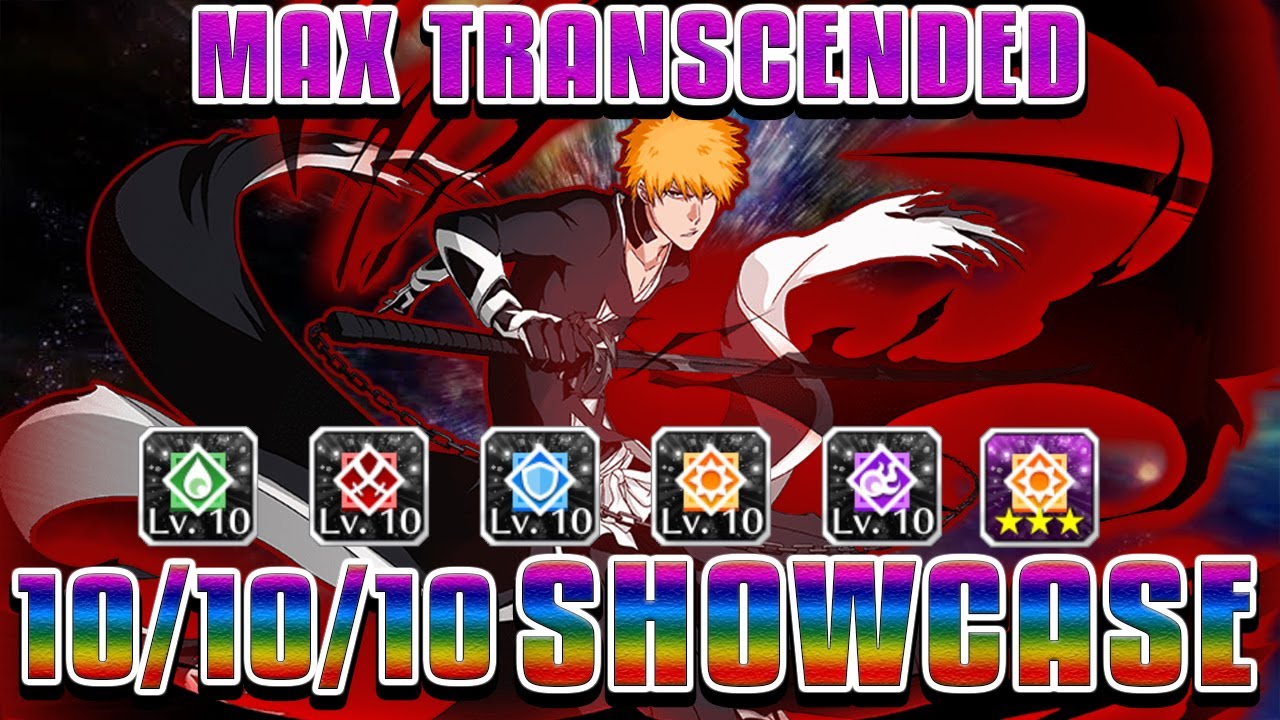 MAX TRANSCENDED RESURRECTED FULLBRING ICHIGO (w/ 1000+ FOCUS) SHOWCASE! Bleach Brave Souls