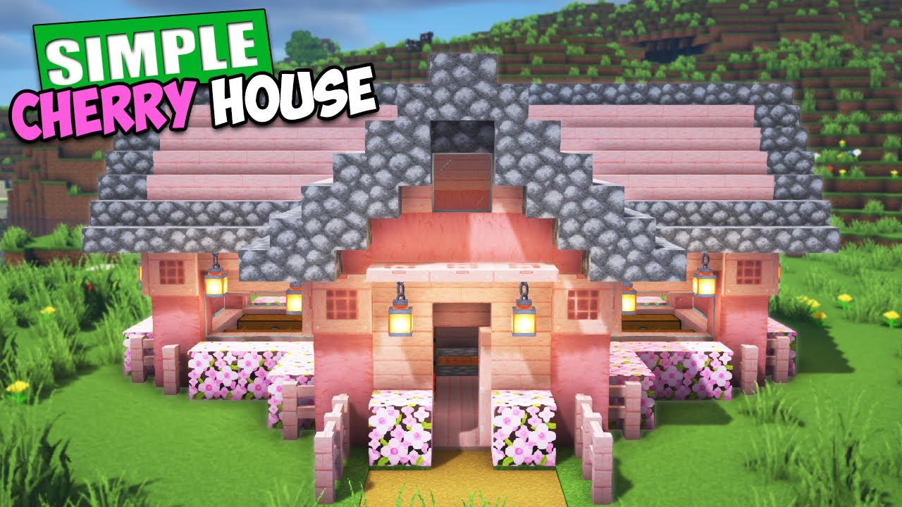 Minecraft Cherry Blossom House Tutorial 🏡
