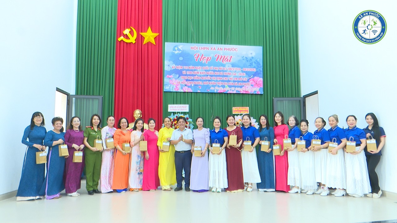 HỘI PHỤ NỮ XÃ AN PHƯỚC TỔ CHỨC HỌP MẶT KỶ NIỆM 116 NĂM NGÀY QUỐC TẾ PHỤ NỮ